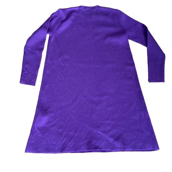 Cos Sweater Tunic Purple Small 100% Wool - Picture 2 of 4